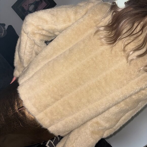 Vintage George Faux Fur Jacket Small - Picture 2 of 10
